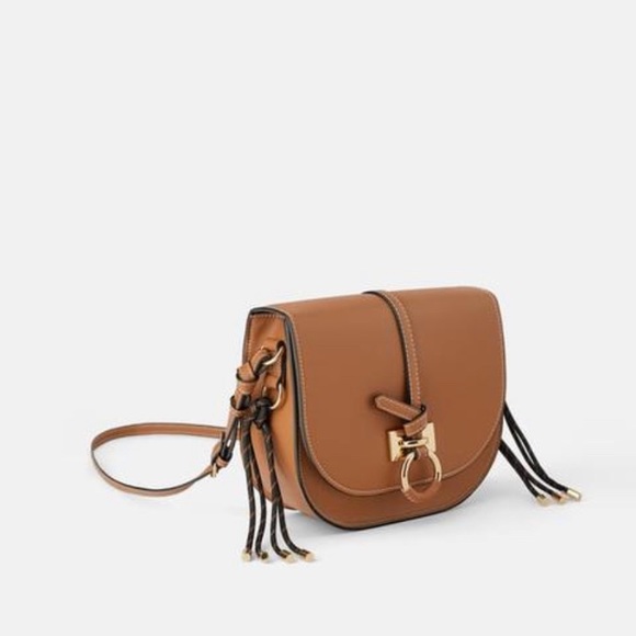Zara Handbags - Zara semicircular crossbody bag